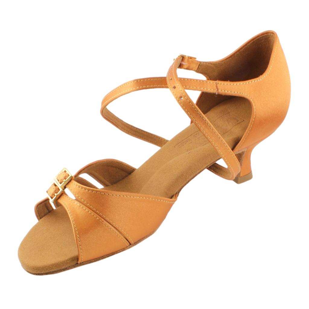 Galex 2274 Tatiana, Heel 5cm Flare W, Gold Cedar, Women's Latin Dance Shoes