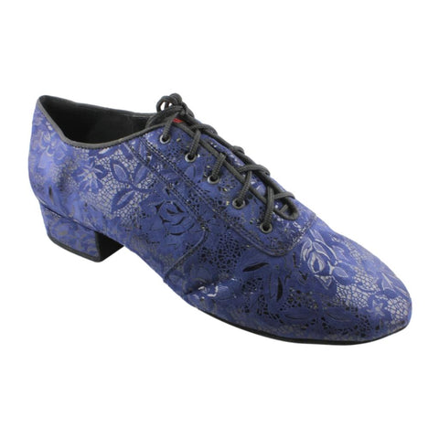Men's Smooth Dance Shoes, 1115 Franco, Black Nubuck & Leather