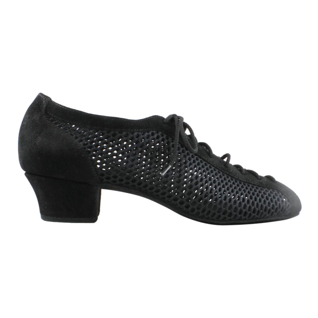 Galex Raspiro, Black Mesh & Suede, Practice Dance Shoes