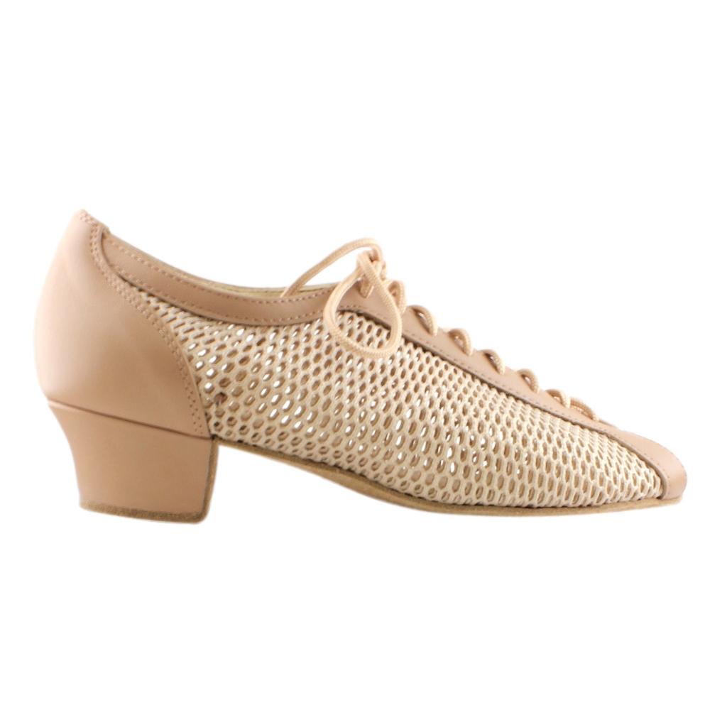 Galex Raspiro, Beige Mesh & Leather, Practice Dance Shoes
