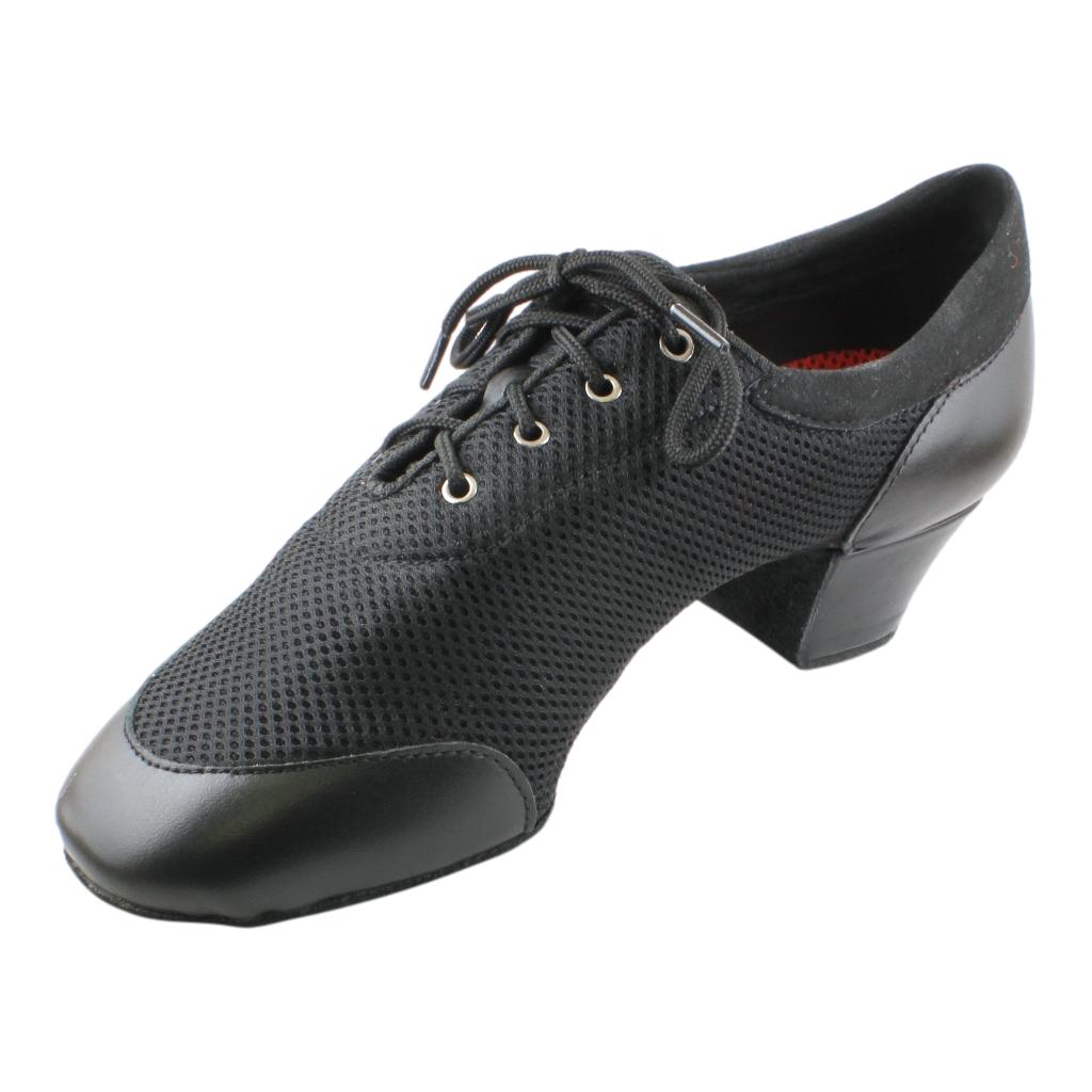 Galex 4000 Vento, Black Split Sole, Black Leather Mesh, Practice Dance Shoes