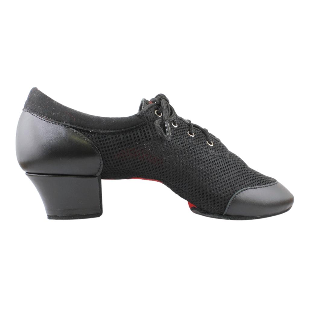 Galex 4000 Vento, Black Split Sole, Black Leather Mesh, Practice Dance Shoes