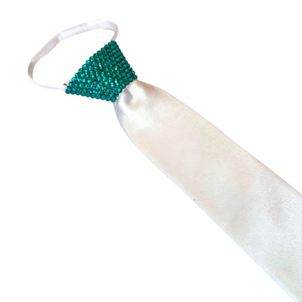 Zipper White Ties - Stoned