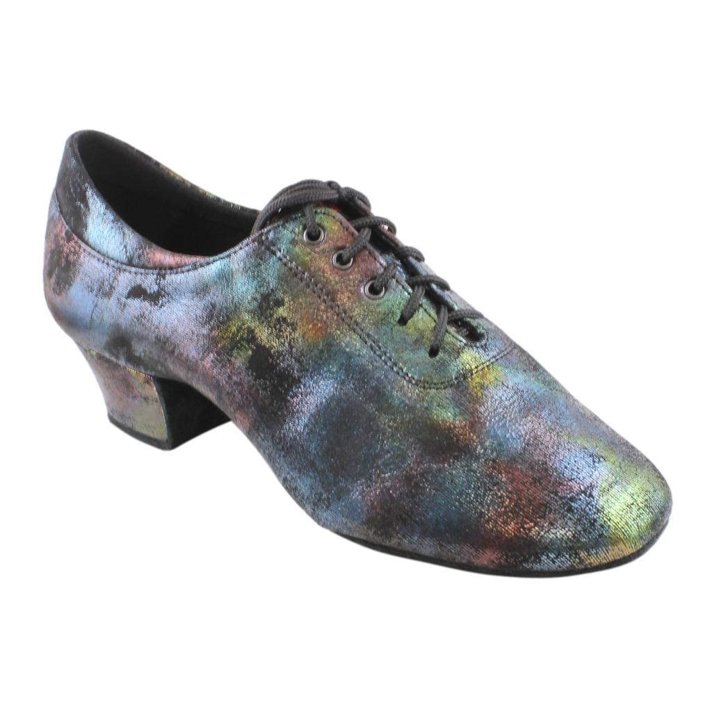 Galex 1205 Flexi, Abstract Oil, Leather, Practice Dance Shoes