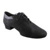 Men's Smooth Dance Shoes, 1115 Franco, Black Nubuck & Leather & Neoprene
