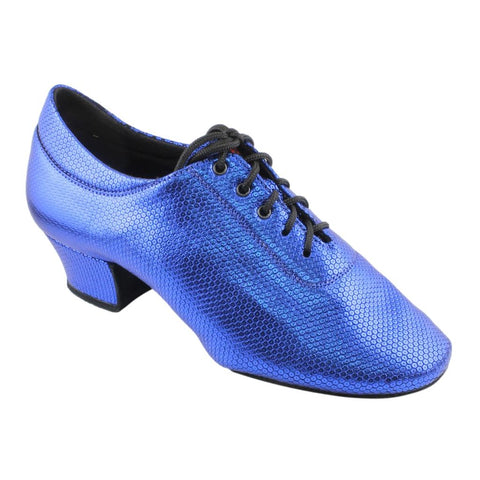 Practice Dance Shoes, 1205 Flexi, Shevro Black, Blue Chains
