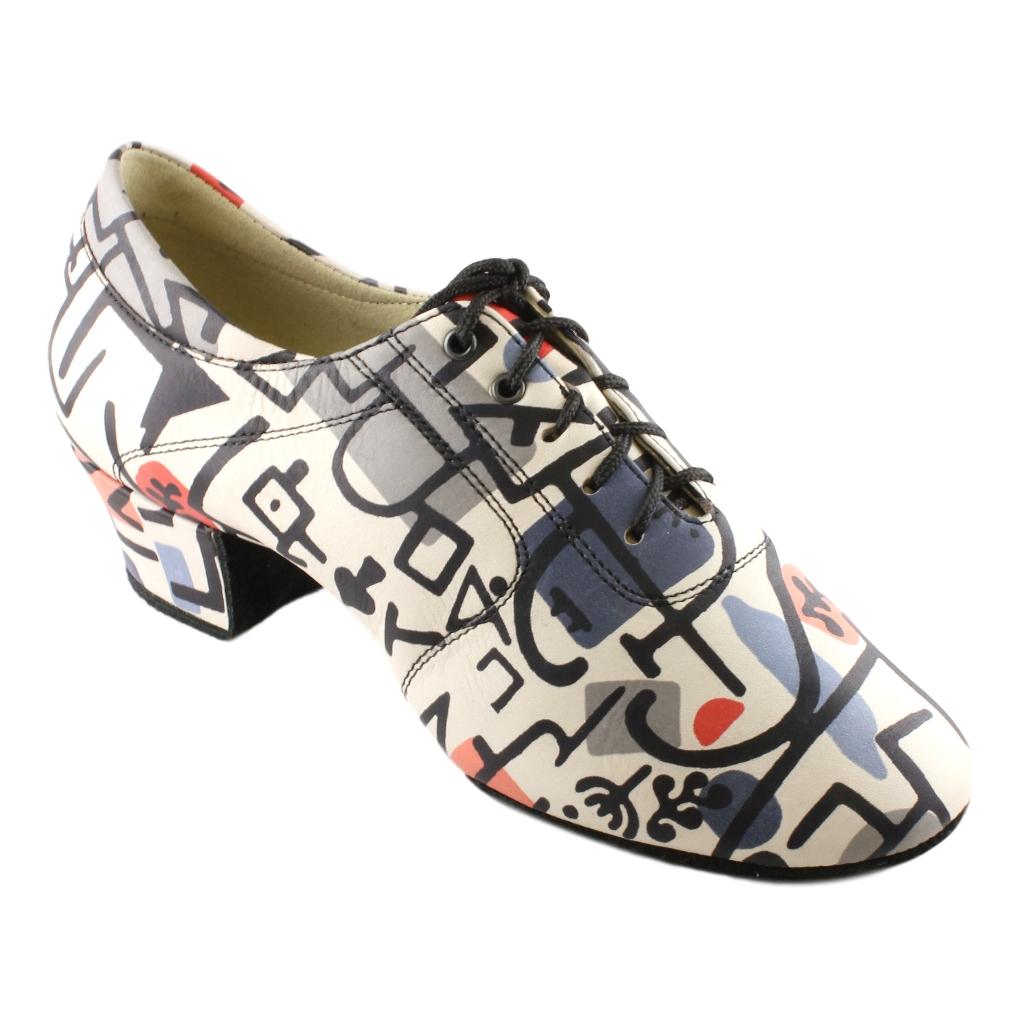 Galex 1205 Flexi, Playing Cards, Black Sole, Leather, Practice Dance Shoes