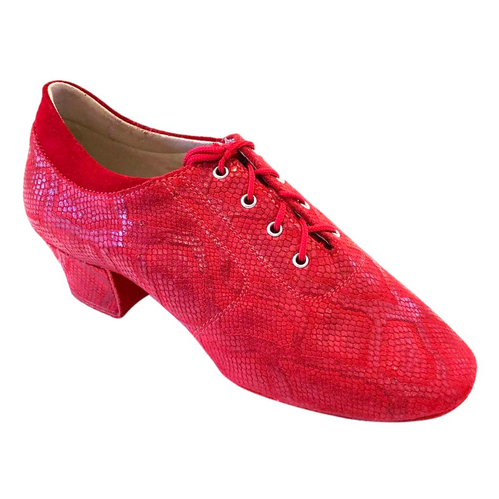 Practice Dance Shoes, 1205 Flexi, Leather, Red Waves
