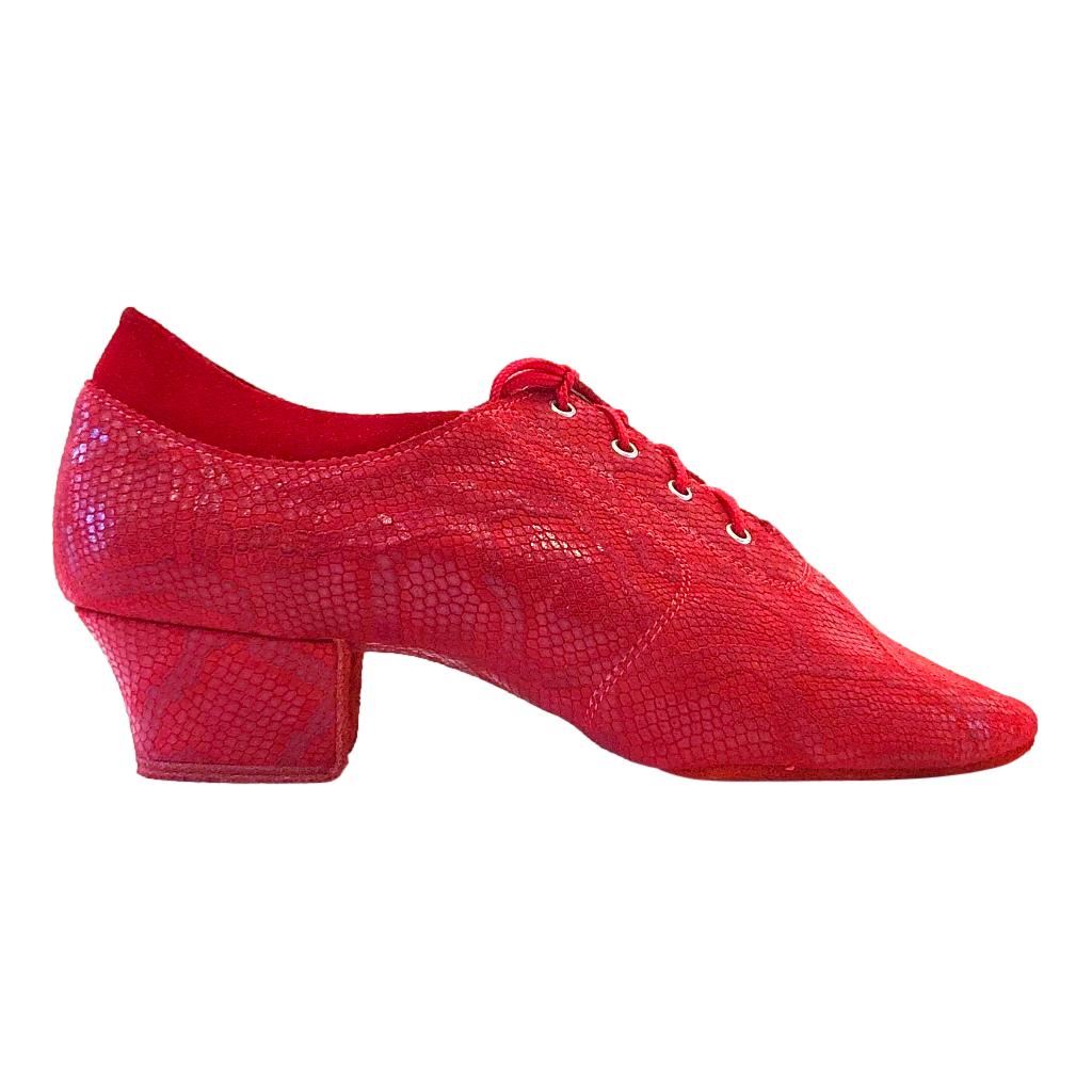 Practice Dance Shoes, 1205 Flexi, Leather, Red Waves