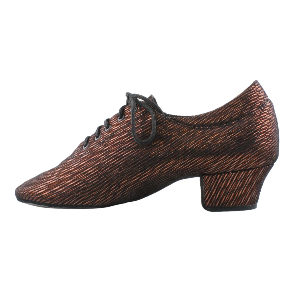 Galex 1205 Flexi, Black with Bronze, Leather, Practice Dance Shoes