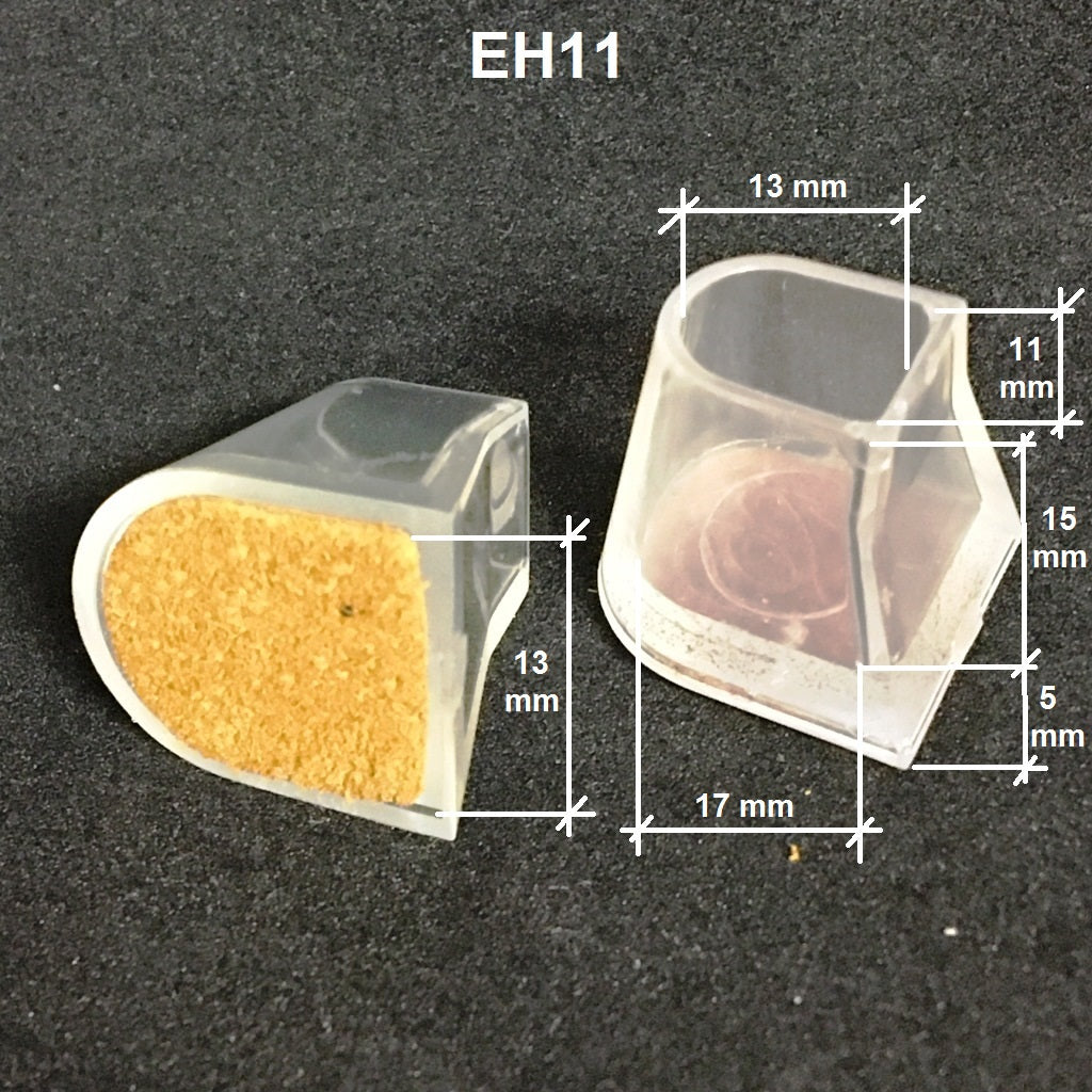 BD Dance Plastic Heel Protectors with Suede Base - Heel EH11
