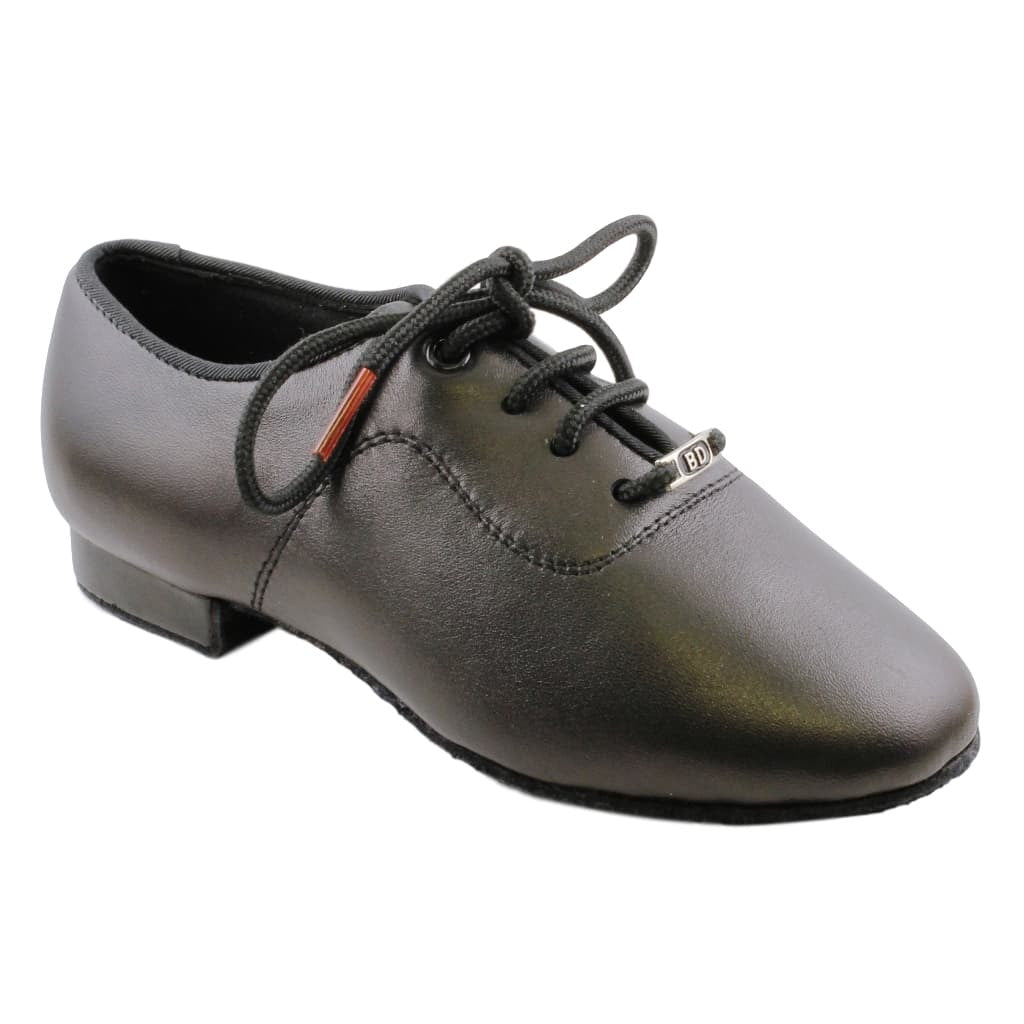 BD Dance 702, Black Leather, Boys Standard Dance Shoes