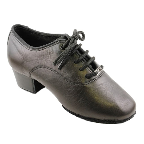 Boys' Standard Dance Shoes, 1110 Oxford Flexi, Black Leather