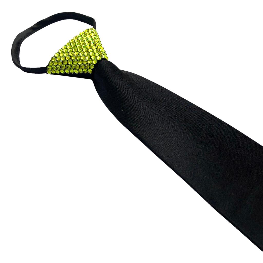 Zipper Black Ties - Stoned