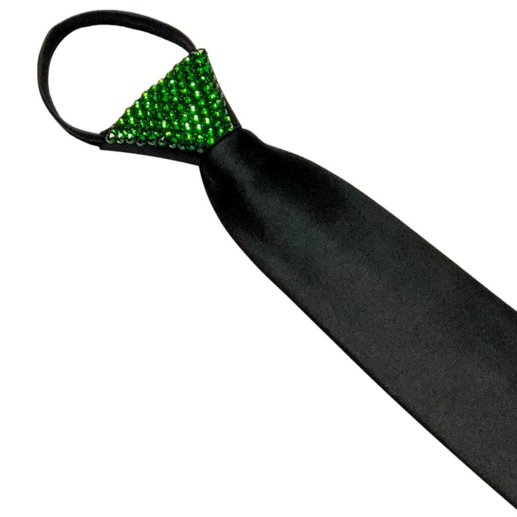 Zipper Black Ties - Stoned