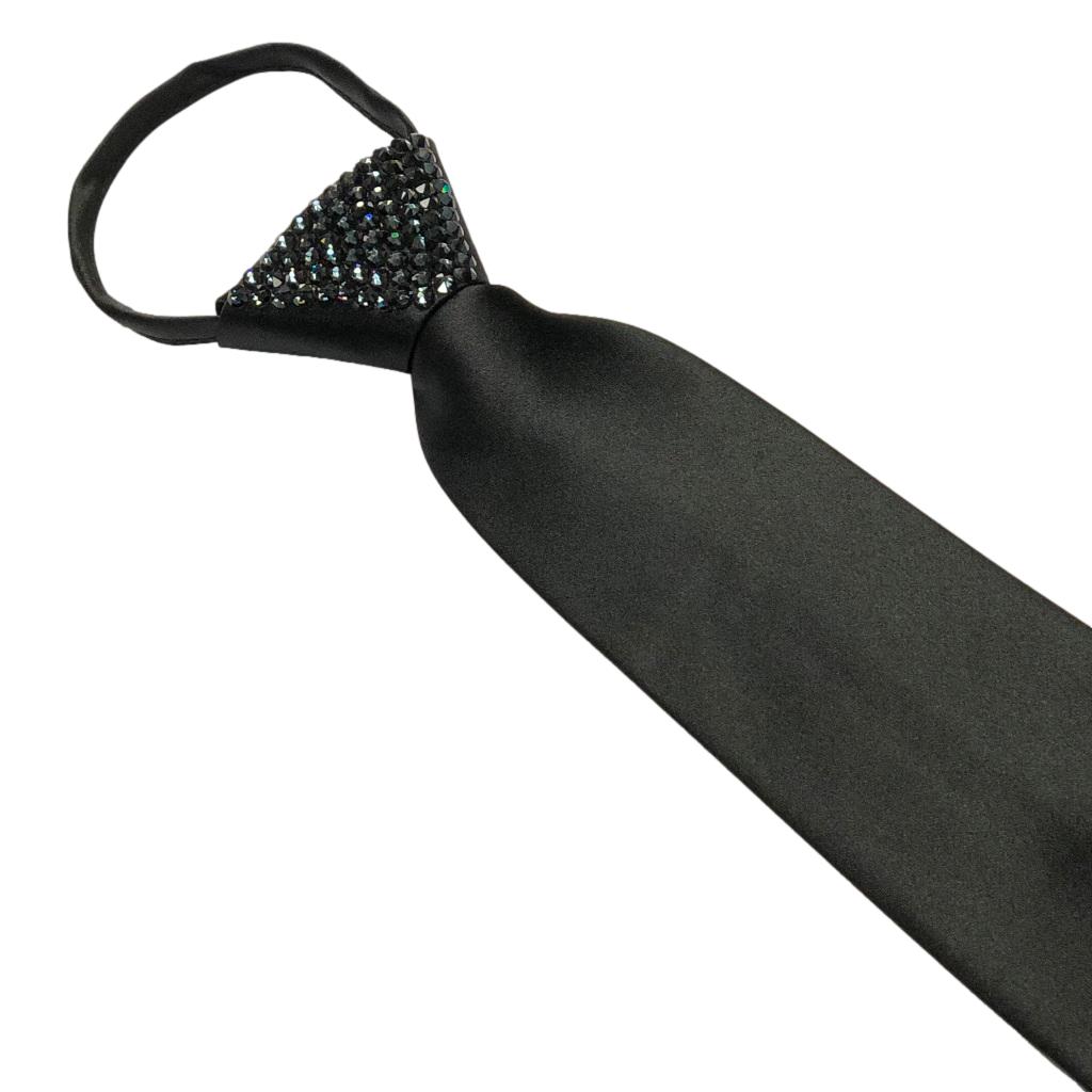 Zipper Black Ties - Stoned