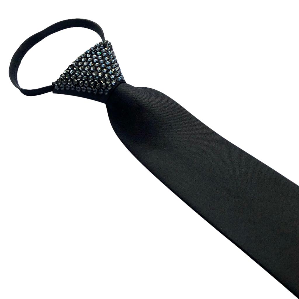 Zipper Black Ties - Stoned