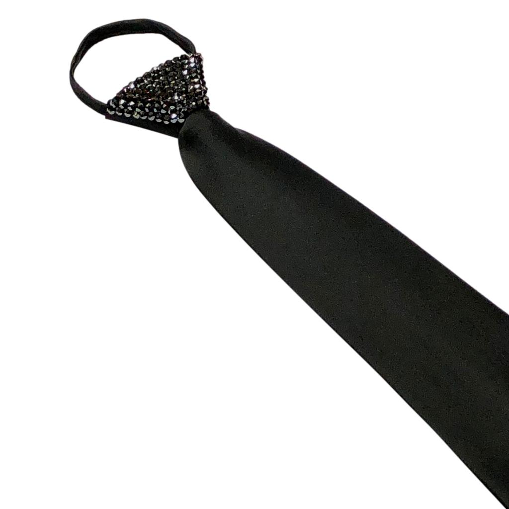 Zipper Black Ties - Stoned