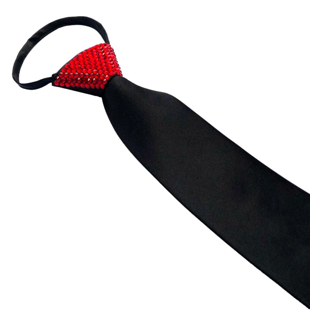 Zipper Black Ties - Stoned