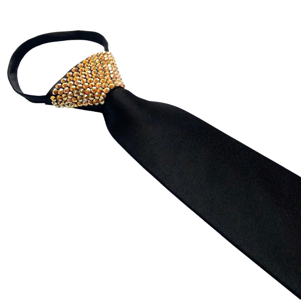 Zipper Black Ties - Stoned