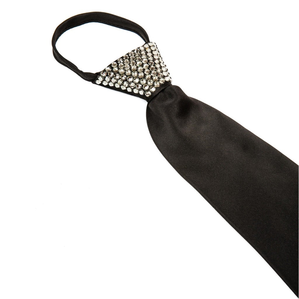 Zipper Black Ties - Stoned