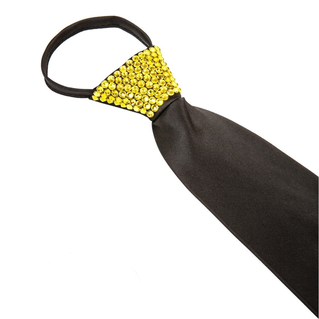 Zipper Black Ties - Stoned