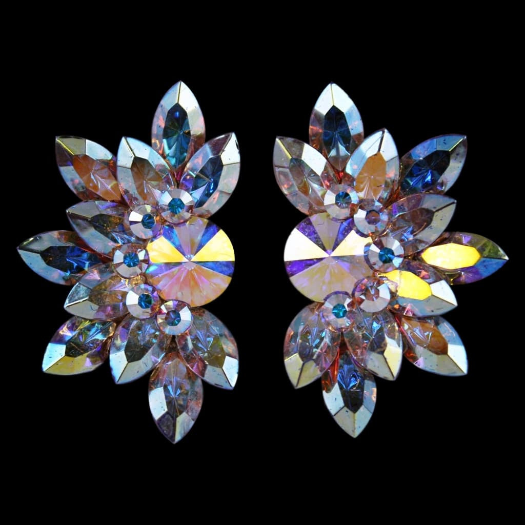 Earrings, Crystal AB Rhinestones