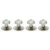DSI London 4515 Dress Studs with Silver Trim and Crystal Rhinestones