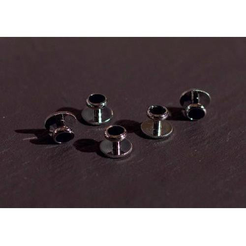 Classic Dress Studs Silver Black  Euro Glam Dance Boutique