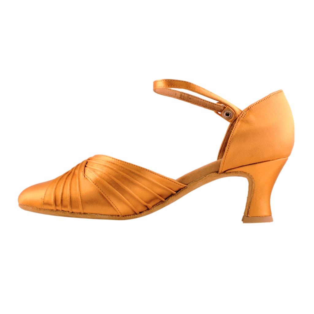 Dancefeel R346, Heel 2", Tan, Women's Smooth Dance Shoes