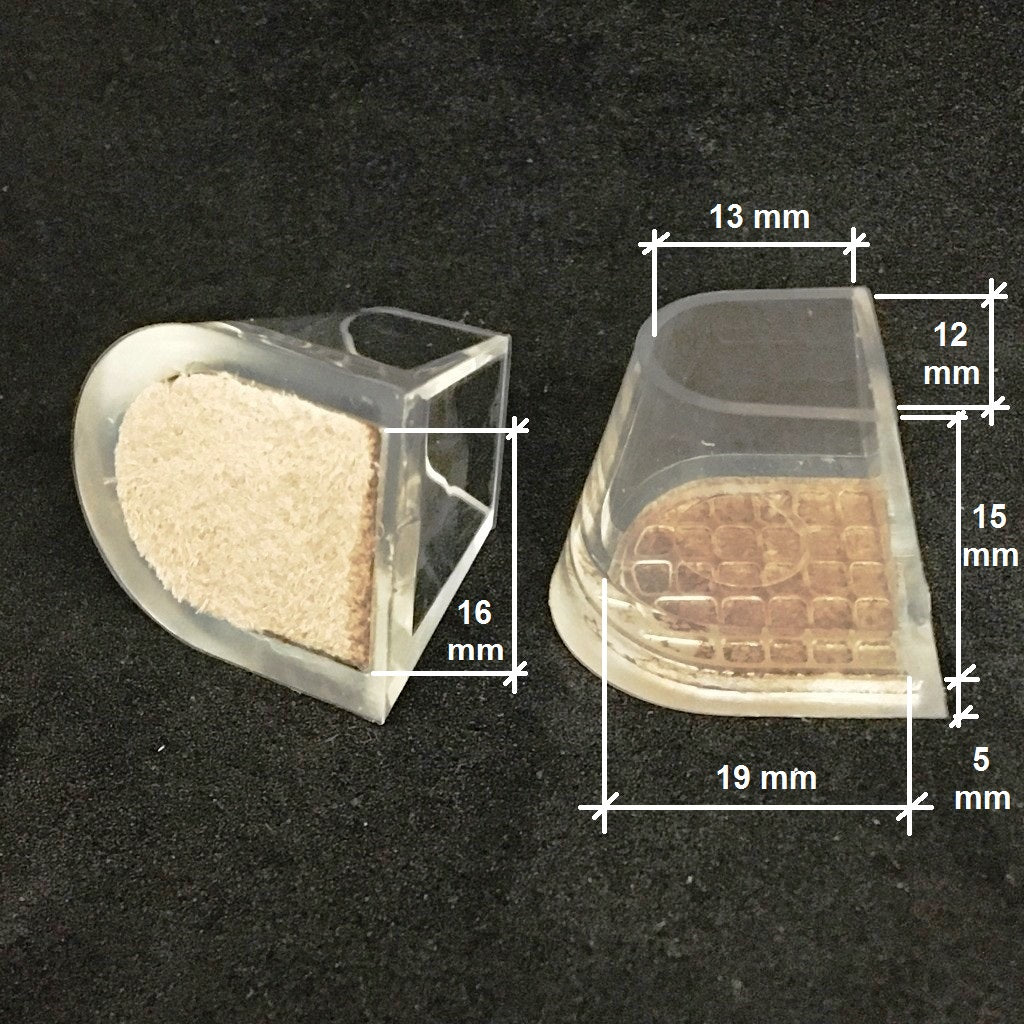Galex 5/6cm Flare W (Suede Tip) (FPH Flare 2.5") Heel Protectors