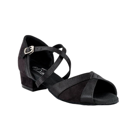Galex 2274 Tatiana, Heel 6cm Flare W, Gold Cedar Satin, Women's Latin Dance Shoes