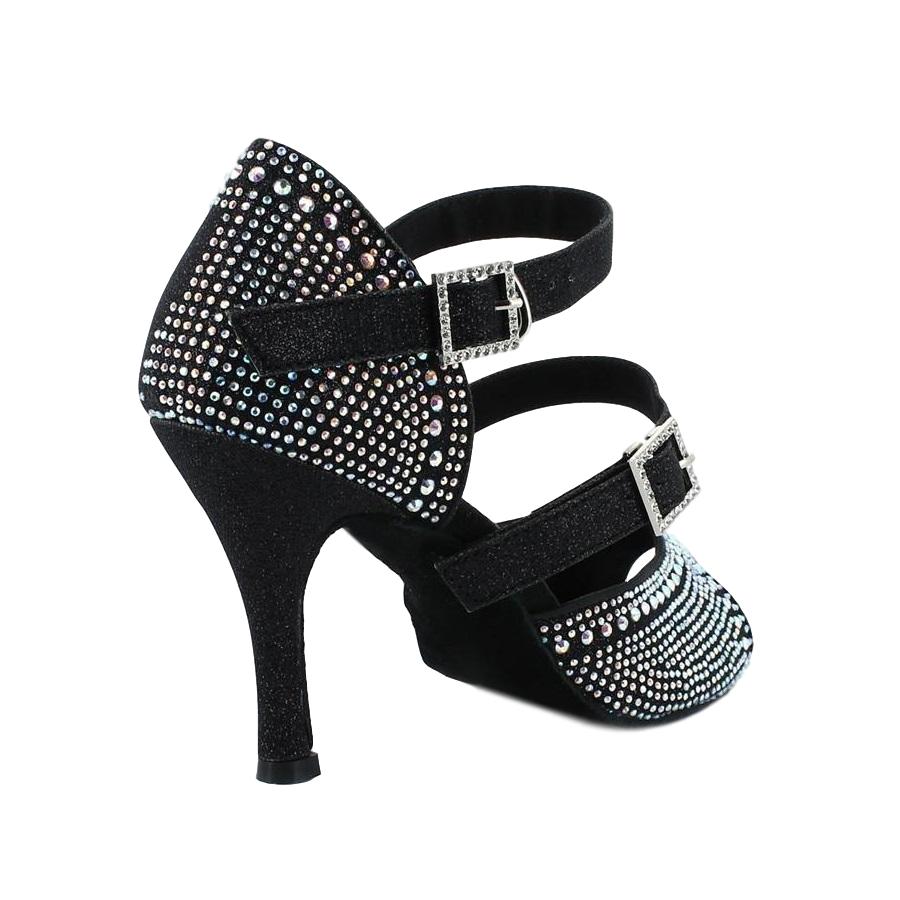 GFranco Onyx, Heel 3", Black, Women's Latin Dance Shoes