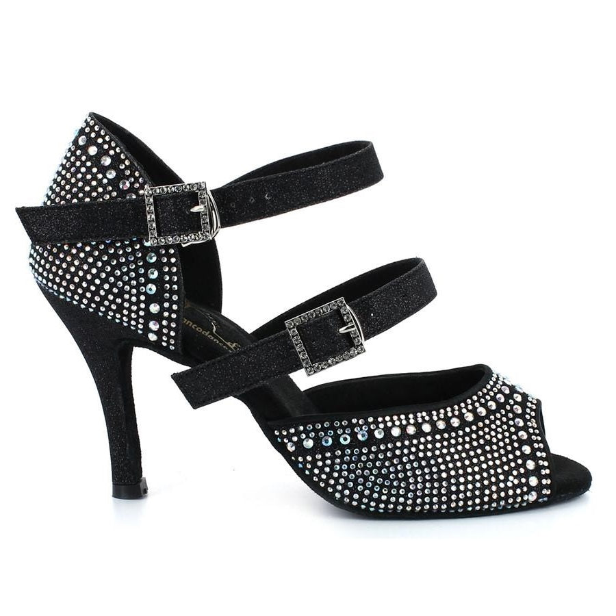 GFranco Onyx, Heel 3", Black, Women's Latin Dance Shoes