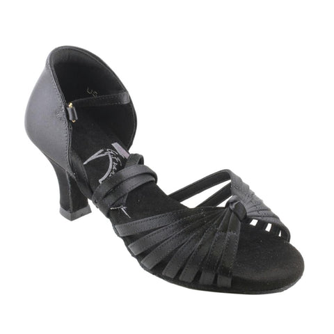 Women's Latin Dance Shoes, Model 216, Heel Child I, Tan 3