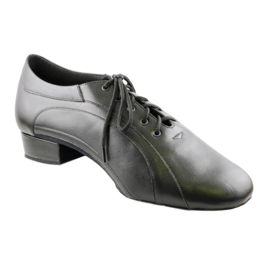 Galex 1115 Franco, Black Leather, Men's Smooth Dance Shoes