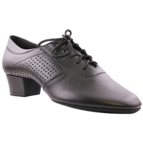 Men's Smooth Dance Shoes, 1116 Fernando, Black Leather / Neoprene