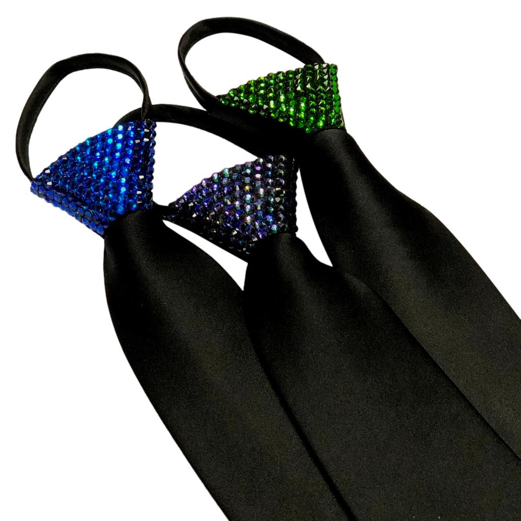 Zipper Black Ties - Stoned