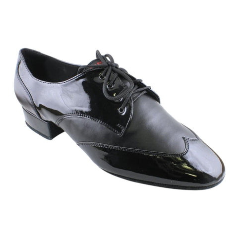 Men's Smooth Dance Shoes, 1109 Oxford Flexi M, Crocodile Patent Leather