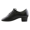Practice Dance Shoes for Women, Model 1205N Flexi, Black Leather, Pattern Splash