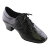 Practice Dance Shoes for Women, Model 1205N Flexi, Black Leather, Pattern Splash
