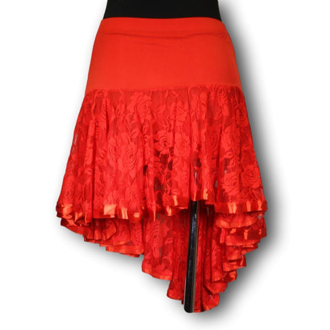 Women's Latin Skirt UL-535 Red