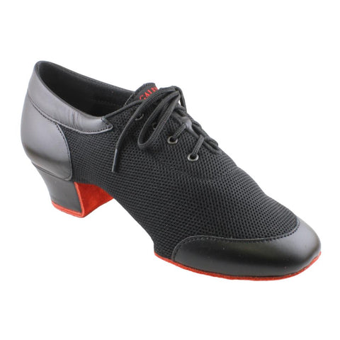 Practice Dance Shoes, 1205N Flexi, Black Leather, Pattern Splash