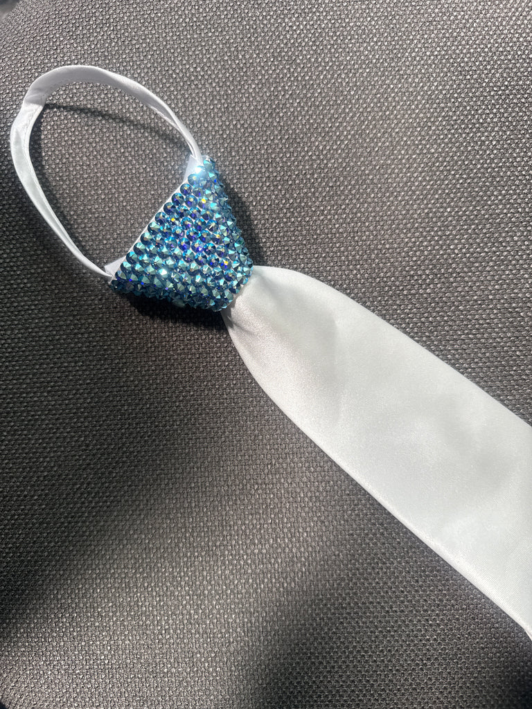 Zipper White Ties - Stoned