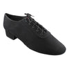 Galex Smooth Dance Shoes for Men, Model 1109 Oxford Flexi M, Black Crepe Satin