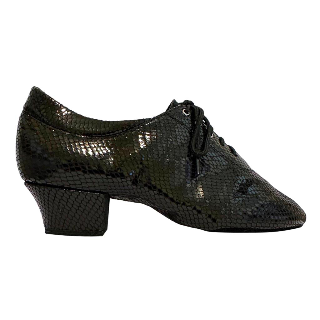 Practice Dance Shoes, 1205 Flexi, Leather Black Rhombus