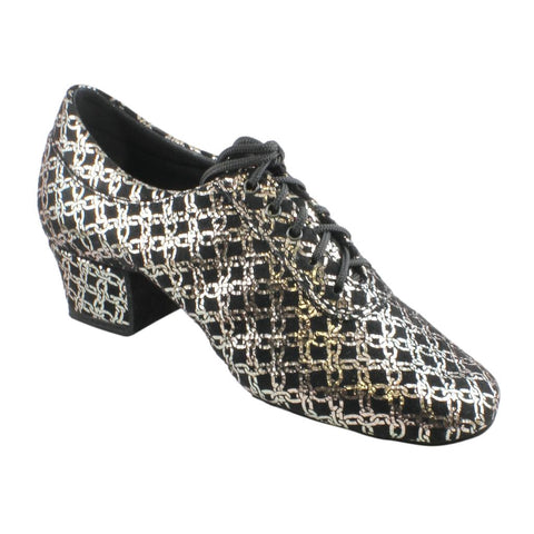 Practice Dance Shoes, 1205N Flexi, Navy Blue Laser Leather