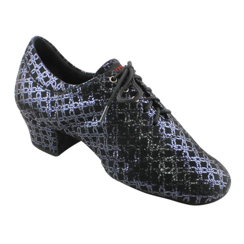 Practice Dance Shoes, 1205N Flexi, Navy Blue Laser Leather