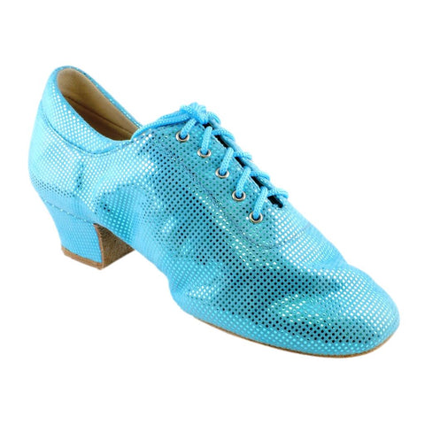 Practice Dance Shoes, 1205N Flexi, Navy Blue Laser Leather