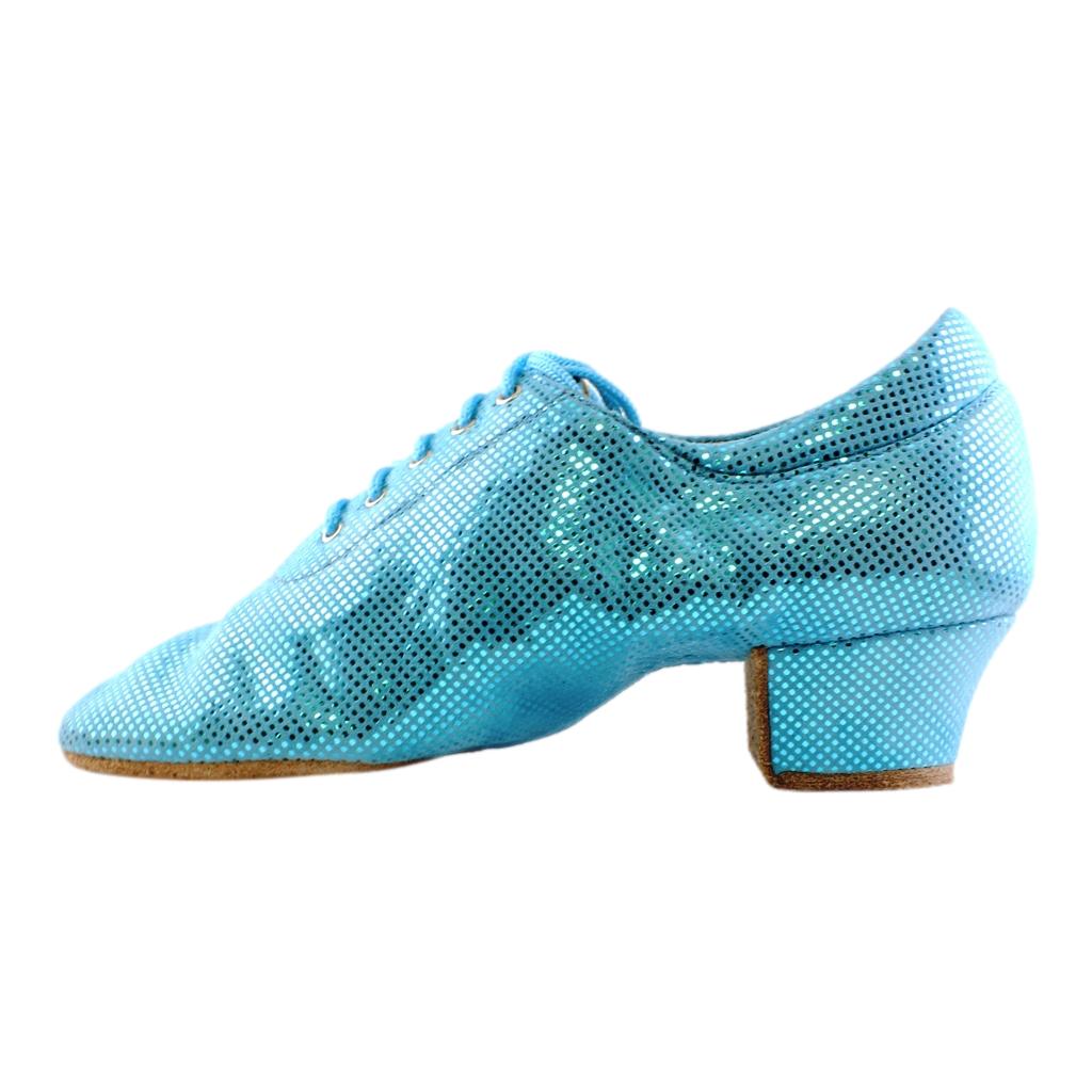 Practice Dance Shoes, 1205 Flexi, Leather, Blue Sky